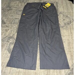 new Wonder Winks Origins gray Nurse Regular Scrub Pants womens sz large